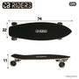 CB Riders Skateboard infantil de madera negro 74 cm