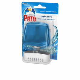 Pato WC Gel Activo - Colgador limpiador para inodoro con recambio, gel azul marine, 2 unidades