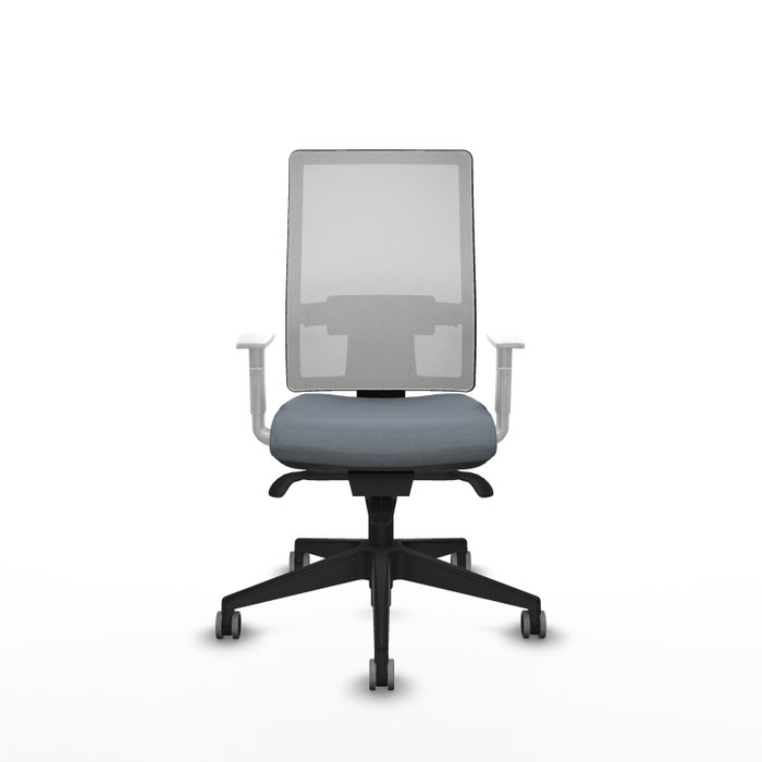 PIQUERAS Y CRESPO Silla de oficina Horna con mecanismo Sincro Gris y Blanco PIQUERAS Y CRESPO Silla de oficina Horna con mecanismo Sincro Gris y Blanco