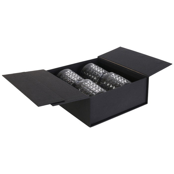 Home Deco Factory Juego de 4 Vasos Whisky Colección Cocktail Vidrio/Cristal Máquina