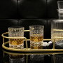 Home Deco Factory Juego de 4 Vasos Whisky Colección Cocktail Vidrio/Cristal Máquina
