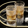 Home Deco Factory Juego de 4 Vasos Whisky Colección Cocktail Vidrio/Cristal Máquina