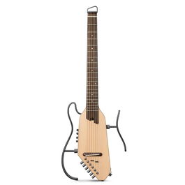 Donner Hush-I Pro Guitarra Silenciosa Natural Eléctrica Versátil con 8 Formatos de Cuerpo Virtuales y Efectos Integrados para Transporte Fácil