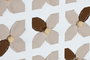 DKD Home Decor Set de 2 Cuadros Modernos en Lienzo Beige, Blanco y Dorado