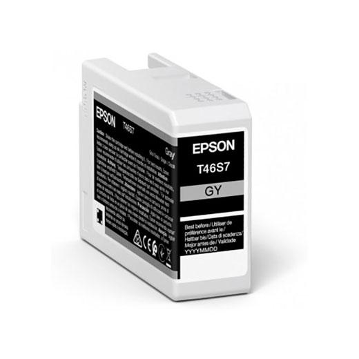 Epson T46S7 UltraChrome Pro Cartucho de Tinta Gris 25ml Epson T46S7 UltraChrome Pro Cartucho de Tinta Gris 25ml