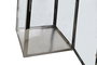 DKD Home Decor Farola Plateado Marron Acero Cristal Cuero 30 x 66 x 30 cm