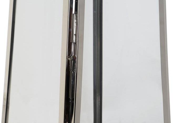 DKD Home Decor Farola Plateado Marron Acero Cristal Cuero 30 x 66 x 30 cm