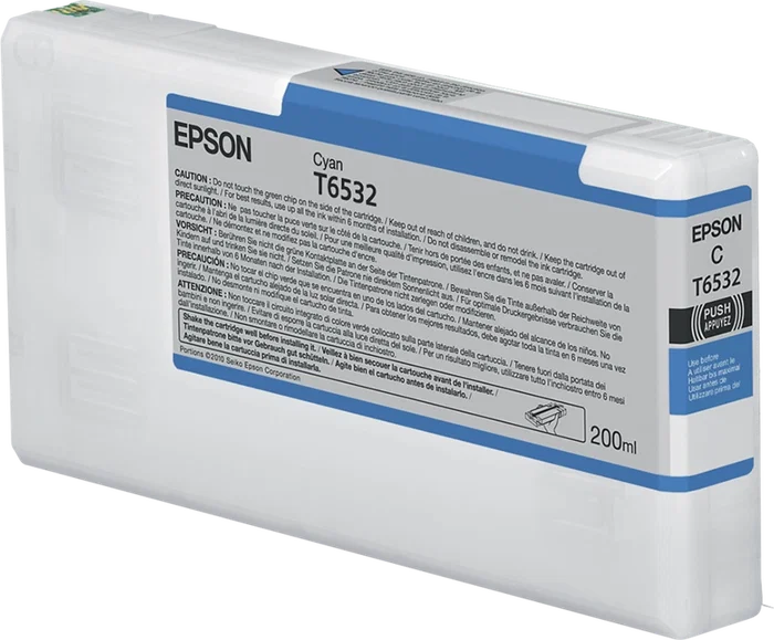 Epson T6532 Cartucho de Tinta Cian 200 ml Epson T6532 Cartucho de Tinta Cian 200 ml