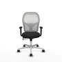 PIQUERAS Y CRESPO Silla de oficina Jorquera con mecanismo Sincro/Traslack Negro y Blanco