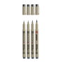 Sakura Set de puntafinas Pigma Micron, 4 tamaños, Gris Frío Claro