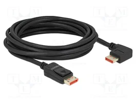 DeLOCK Cable DisplayPort 8K 60Hz 5m con conector angular 90°