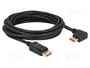 DeLOCK Cable DisplayPort 8K 60Hz 5m con conector angular 90°