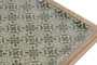 DKD Home Decor Bandeja de Mango Lacado Verde