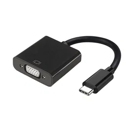 Aisens Conversor USB-C a VGA Hembra HDB15 Negro 15 cm