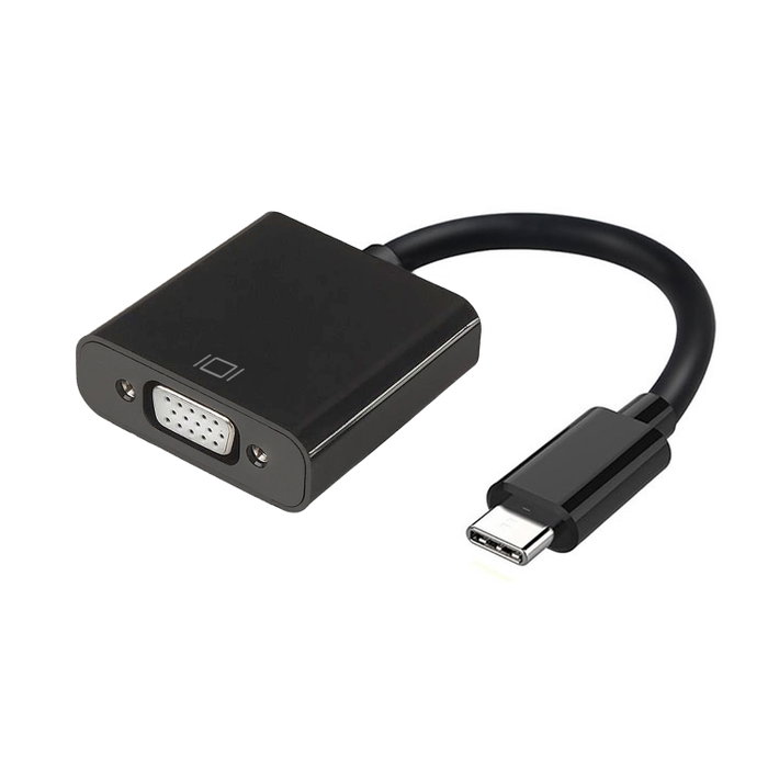 Aisens Conversor USB-C a VGA Negro 15cm