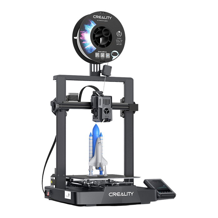 Creality Ender-3 V3 KE Impresora 3D Negro, Velocidad 500 mm/s, Volumen 220x220x240 mm, Ethernet, USB