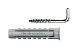 FISCHER Blister de 3 Tacos SX6 Plus + Escariadora 4x44