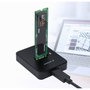 Gembird desktop usb tipo c m.2 sata nvme ssd drive docking station black