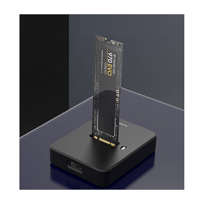 Gembird Desktop USB Type-C M.2 SATA Docking Station, Negro