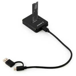 Gembird Desktop USB Type-C M.2 SATA Docking Station, Negro