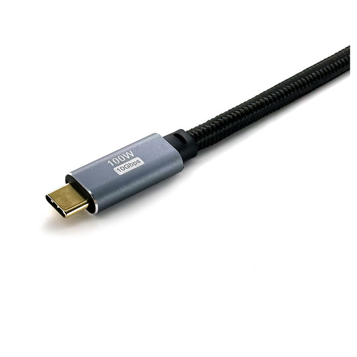 EQUIP 128357 Cable USB-C 3.2 Gen 2 Macho a Macho 2m 100W 4K/60Hz Negro