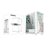 Gigabyte AORUS C301 Glass White V2 Blanco