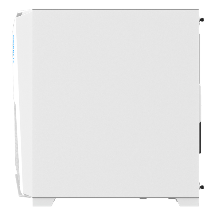 Gigabyte C301GW - Torre Media ATX para Gaming, Blanca, con 4 Ventiladores ARGB y Panel Lateral de Vidrio Templado, Soporte E-ATX, Tarjeta Gráfica de 40 cm