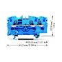 WAGO 2004-1304 Regleta de 6,2 mm, 800 V