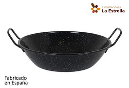 La Estrella Paellera Honda Bordonada Jaspeada 36 cm 7 L (8 Unidades)