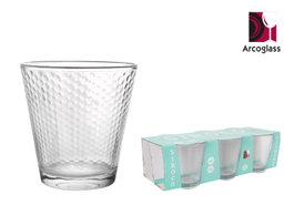 Arcoglass Set de 6 Vasos Siroco Diamonds 250ml