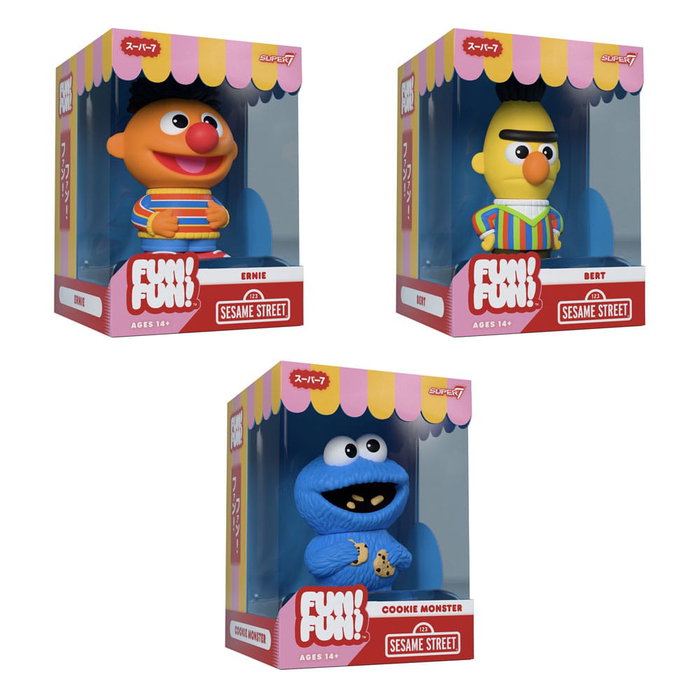 Super7 Sesame Street Figura Soft Vinyl FUN! FUN! Wave 02 Ernie