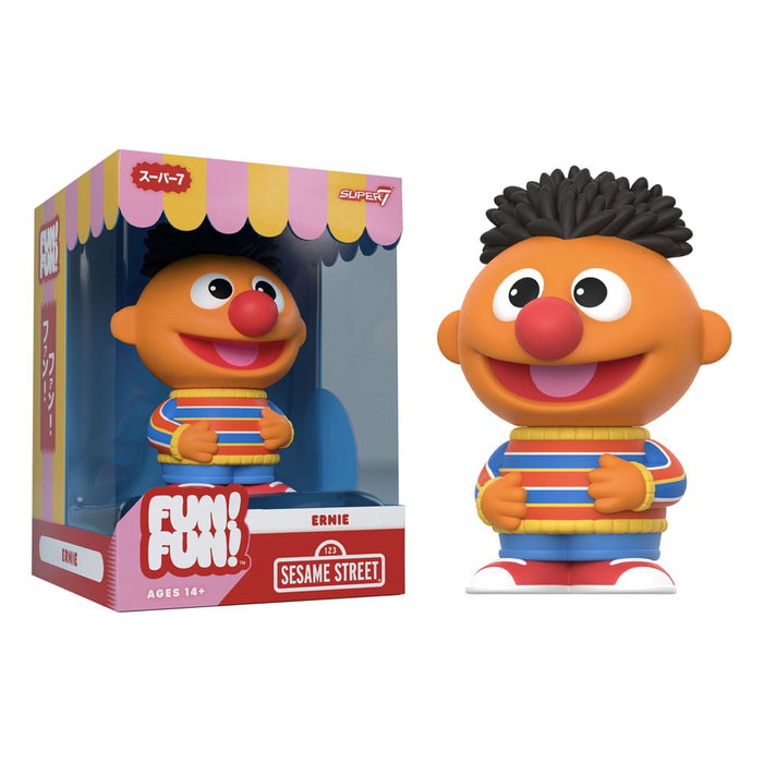 Super7 Sesame Street Figura Soft Vinyl FUN! FUN! Wave 02 Ernie