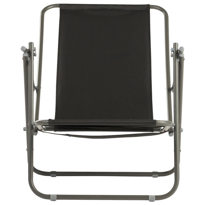 Outfit Silla de Playa Plegable 52X60X79, Para Camping Jardín y Playa, Respaldo Alto, Metal y Poliéster, Silla Baja Plegable, 110 kg de Capacidad