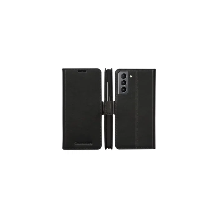 Dbramante1928 Copenhagen Slim Funda cartera de Cuero con Cierre Magnético para Samsung Galaxy S21+ 5G - Negro