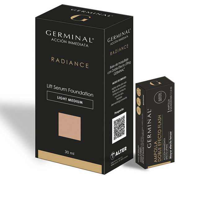 Germinal ACCIÓN INMEDIATA RADIANCE BASE DE MAQUILLAJE ESTUCHE 2 pz Efecto Lifting 30ml + 1,5ml Germinal ACCIÓN INMEDIATA RADIANCE BASE DE MAQUILLAJE ESTUCHE 2 pz Efecto Lifting 30ml + 1,5ml