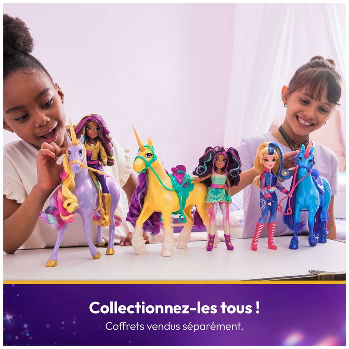 Spin Master Unicorn Academy Muñeca Sophia y Unicornio Wildstar con luz