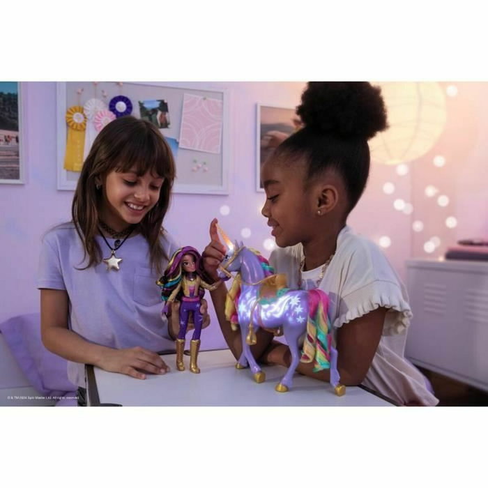 Spin Master Unicorn Academy Muñeca Sophia y Unicornio Wildstar con luz