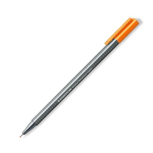 Rotulador Fibra Staedtler 334 Triplus Fineliner Naranja Neon (Set de 10) Rotulador Fibra Staedtler 334 Triplus Fineliner Naranja Neon (Set de 10)