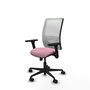 PIQUERAS Y CRESPO Silla de oficina Zulema Rosa y Blanco