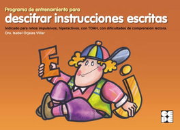 Programa entrenamiento descifrar instrucciones escritas, Isabel Orjales Villar - CEPE