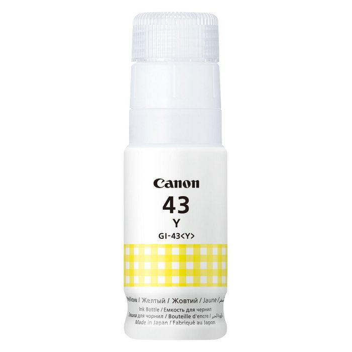 Canon GI-43Y Botella de Tinta Amarillo 60 ml Canon GI-43Y Botella de Tinta Amarillo 60 ml