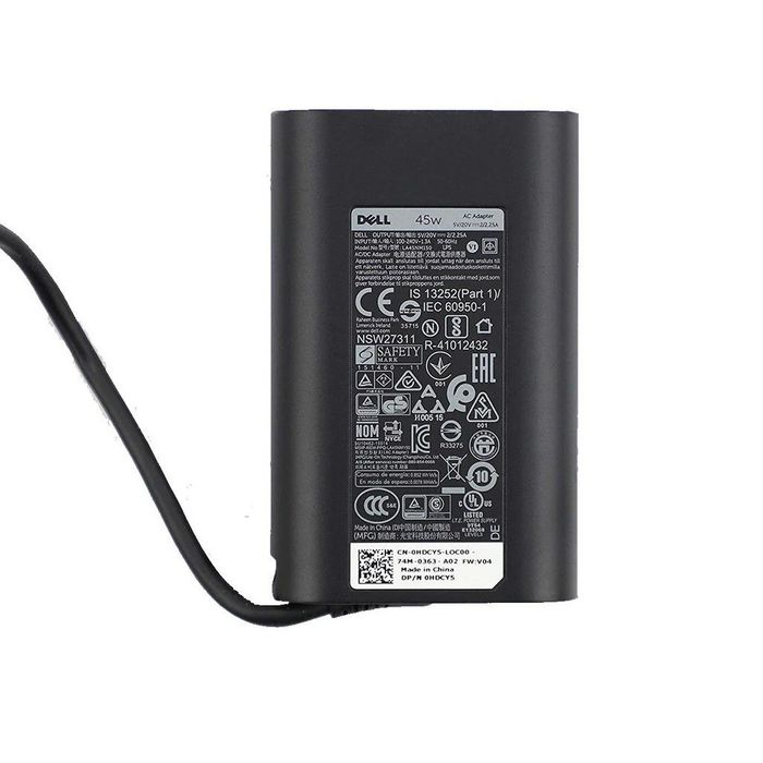 Dell Adaptador de Corriente 45W 19.5V 3 Pin Type C C6 Cable de Alimentación PD2.1