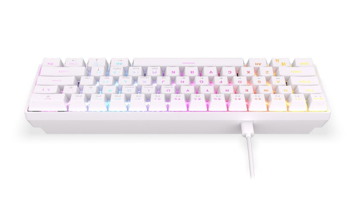 Krux Krux Qara 60% Blanco Teclado Gaming Mecánico Outemu Red RGB Krux Krux Qara 60% Blanco Teclado Gaming Mecánico Outemu Red RGB