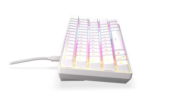 Krux Krux Qara 60% Blanco Teclado Gaming Mecánico Outemu Red RGB Krux Krux Qara 60% Blanco Teclado Gaming Mecánico Outemu Red RGB
