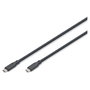 Digitus Cable USB 4.0 Tipo C a Tipo C de Silicona, 2m, Negro