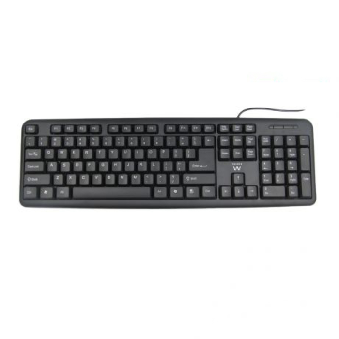 EWENT EW3112 Teclado Oficina USB + PS/2 QWERTY Portugués Negro