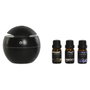 DKD Home Decor Difusor Aroma Glam Negro 10 x 12 x 10 cm Set de 4