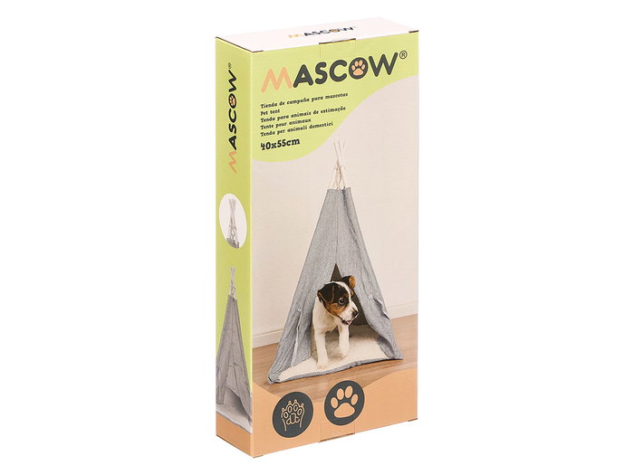 Mascow Campaña Mascota Gris Claro 40 x 55 x 40 cm Plástico PET (Set de 12)