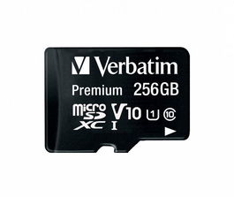 Verbatim 256GB microSDHC/SDXC Clase 10 Black Tarjeta de Memoria