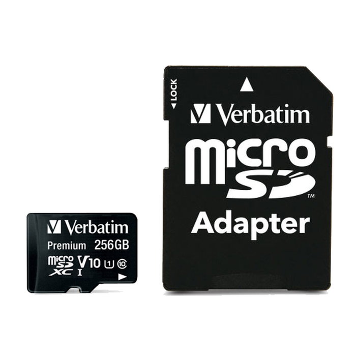 Verbatim Premium U1 MicroSDXC de 256 GB con Adaptador